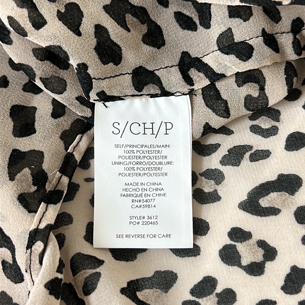Cabi Leopard Flutter Ruffle Tank Small‎ - Picture 6 of 7